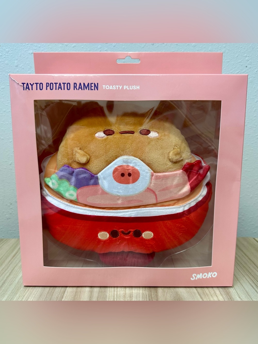 Smoko Tayto Potato Ramen Toasty Plush Hot Heater With Microwavable Pouch